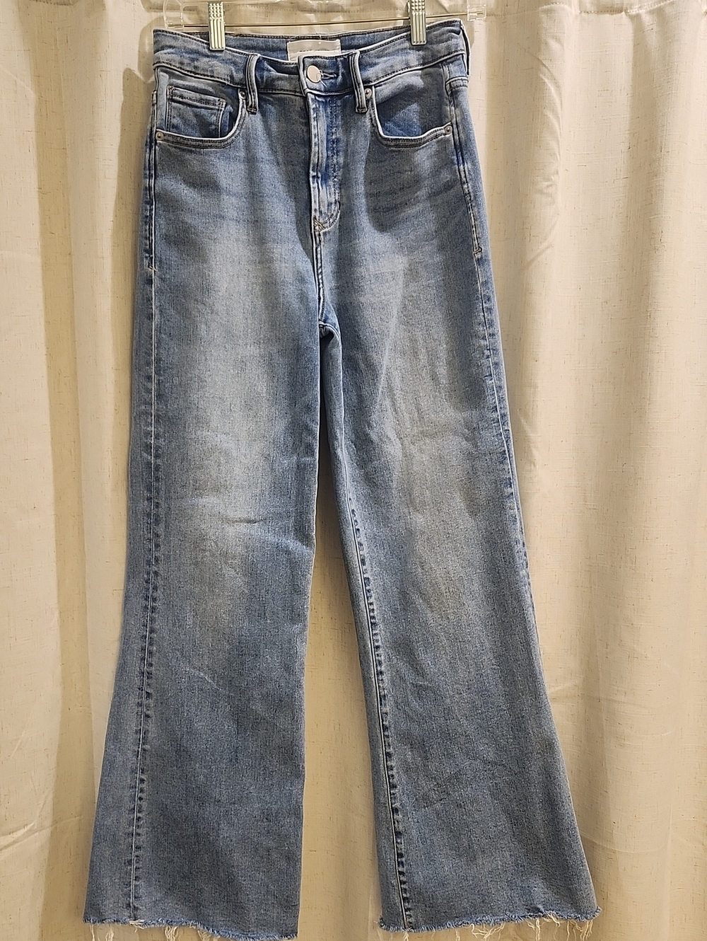 Dear John Fiona  Light Blue High-Rise Wide-Leg Jeans 30 Inch Inseam